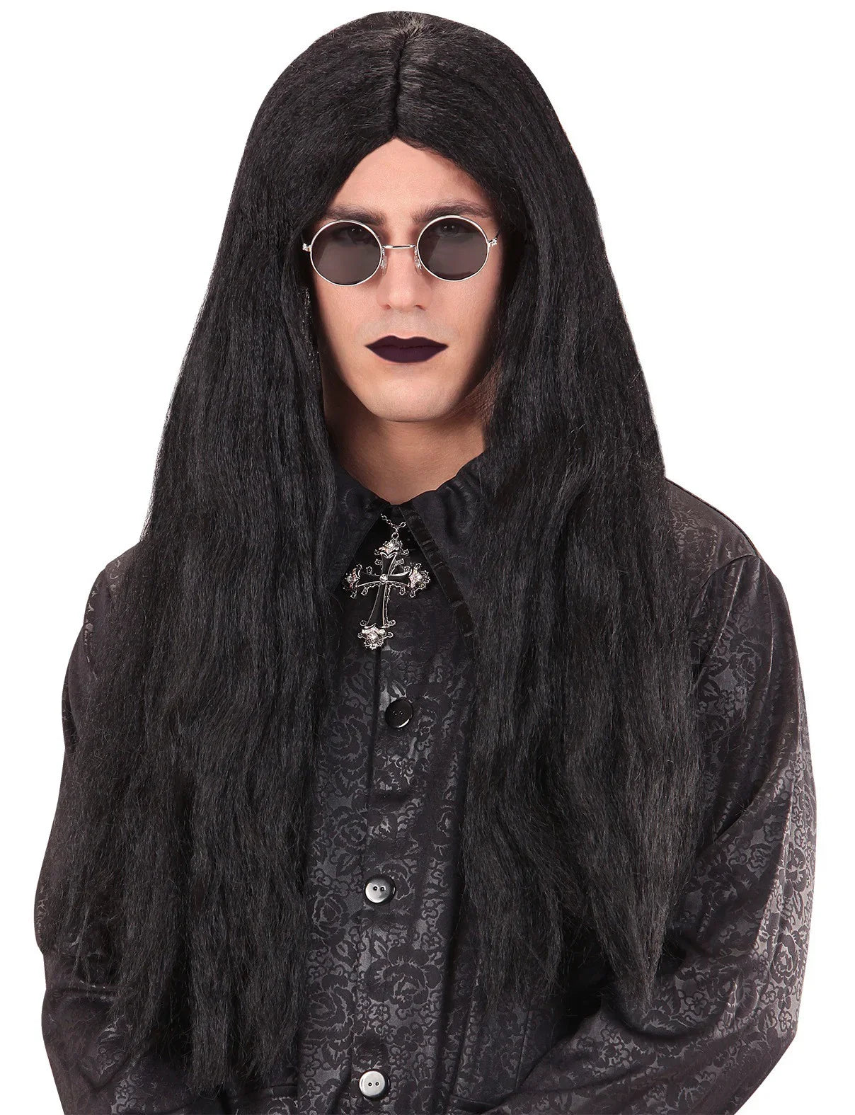 Peluca Morena Larga Lisa para Hombre Pelucas Morenas Widmann